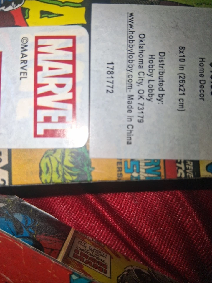 Letrero Marvel Superhéroes Letra "J"&"N" Decoración del Hogar Decoración de Pared Habitación de Niños 8x10 Foto 4 de 4