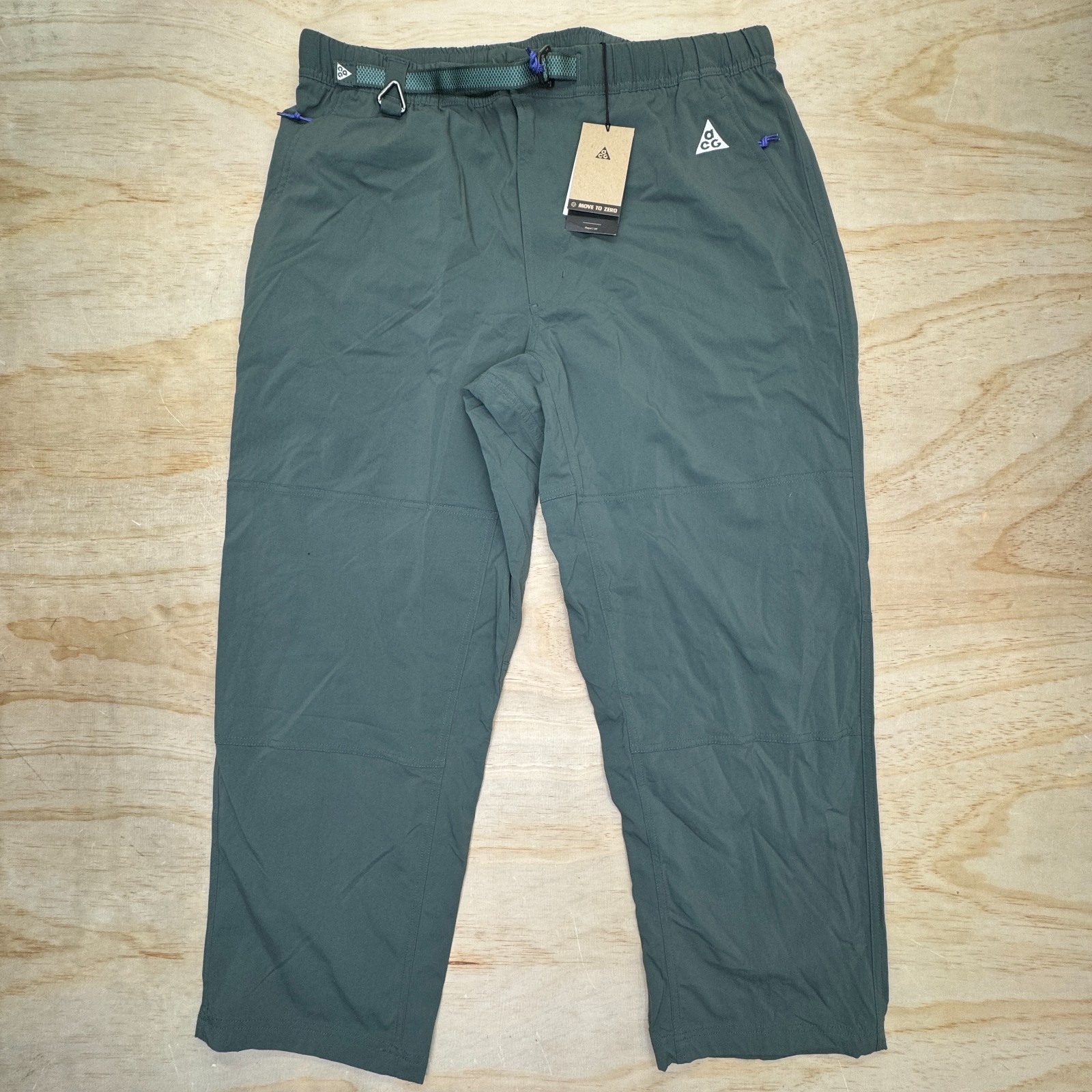 NEW Nike ACG Repel UV Green Hiking Hike Pants Sz 2XL FN2450-338