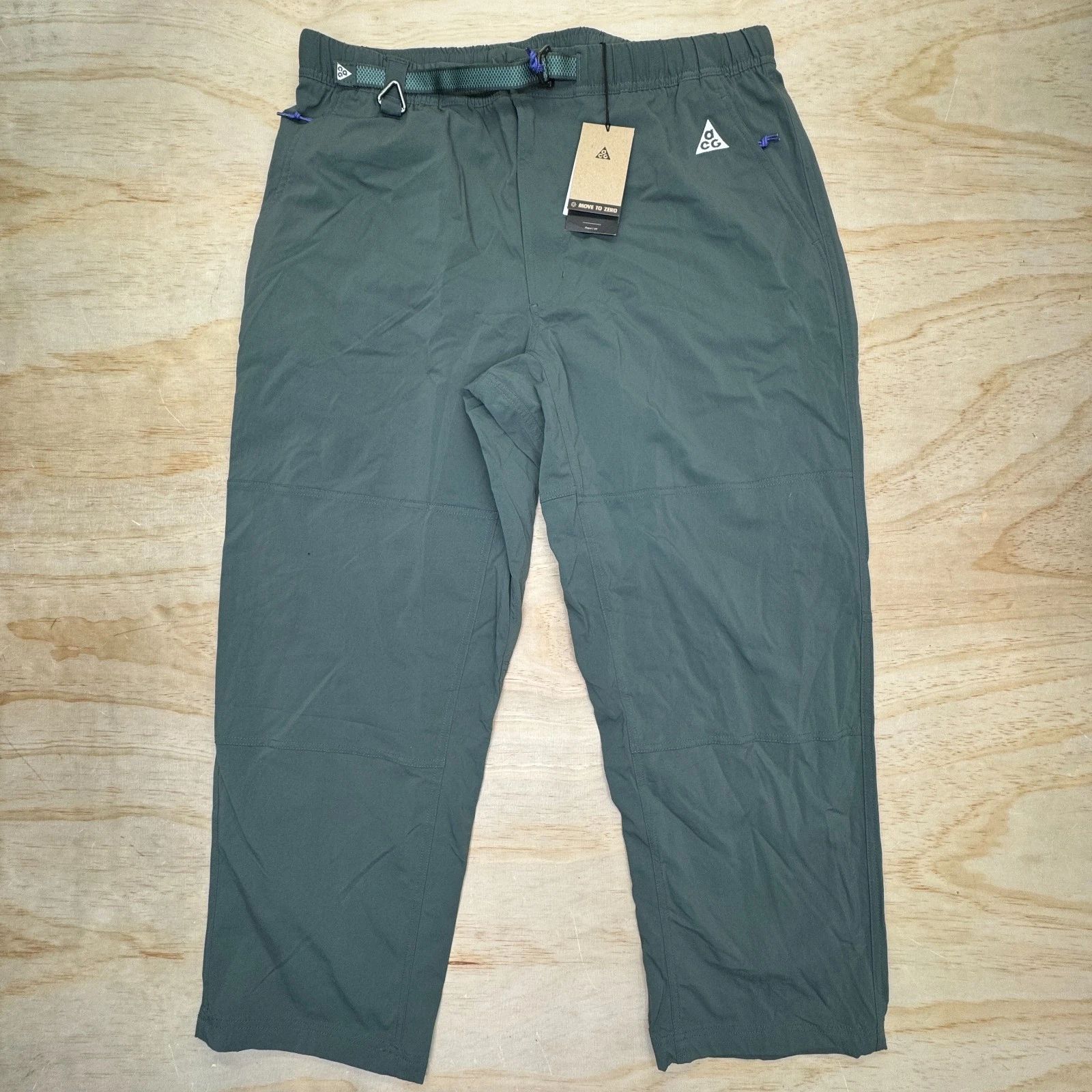 NEW Nike ACG Repel UV Green Hiking Hike Pants Sz 2XL FN2450-338