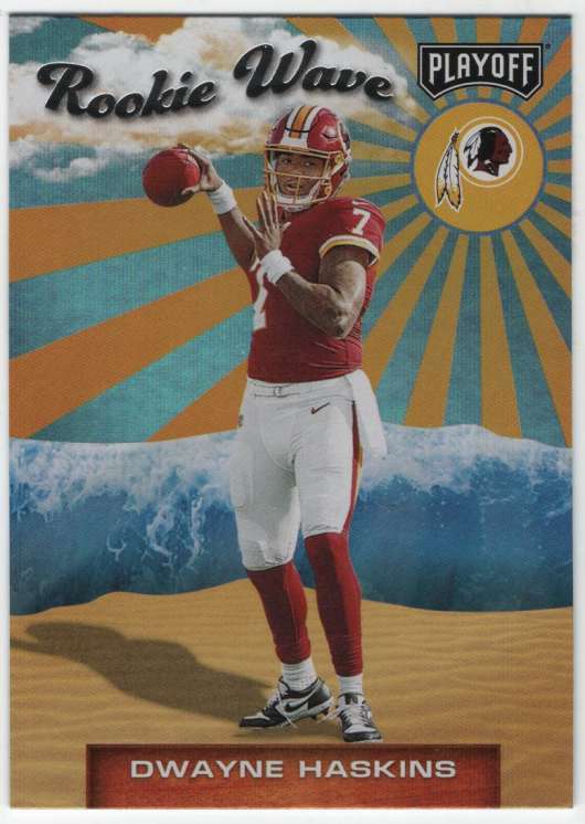 PANINI NFLカード SELECT PRIZM DWAYNE HASKINS WASHINGTON REDSKINS 04/25 #114 送料無料 中古 IT1 2019 Panini Playoff Football Rookie Wave #3 Dwayne Haskins