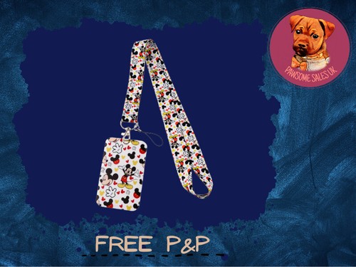 Disney Classics Lanyard Work School ID Card Holder Neck Strap Mickey Mouse Phone - Picture 53 of 56