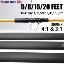 Waterproof 3:1/4:1 Heat Shrink Tubing Marine Grade Wire Wrap Adhesive Glue Lined