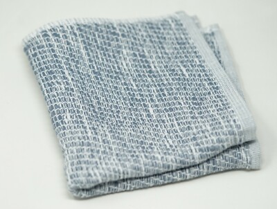 Oake Flat Woven Textured Nautical 100% Cotton 13'' x 13'' Washcloth - Coast Blue