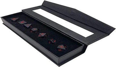 Ultra Pro Heavy Metal 7-Dice Set for Dungeons & Dragons