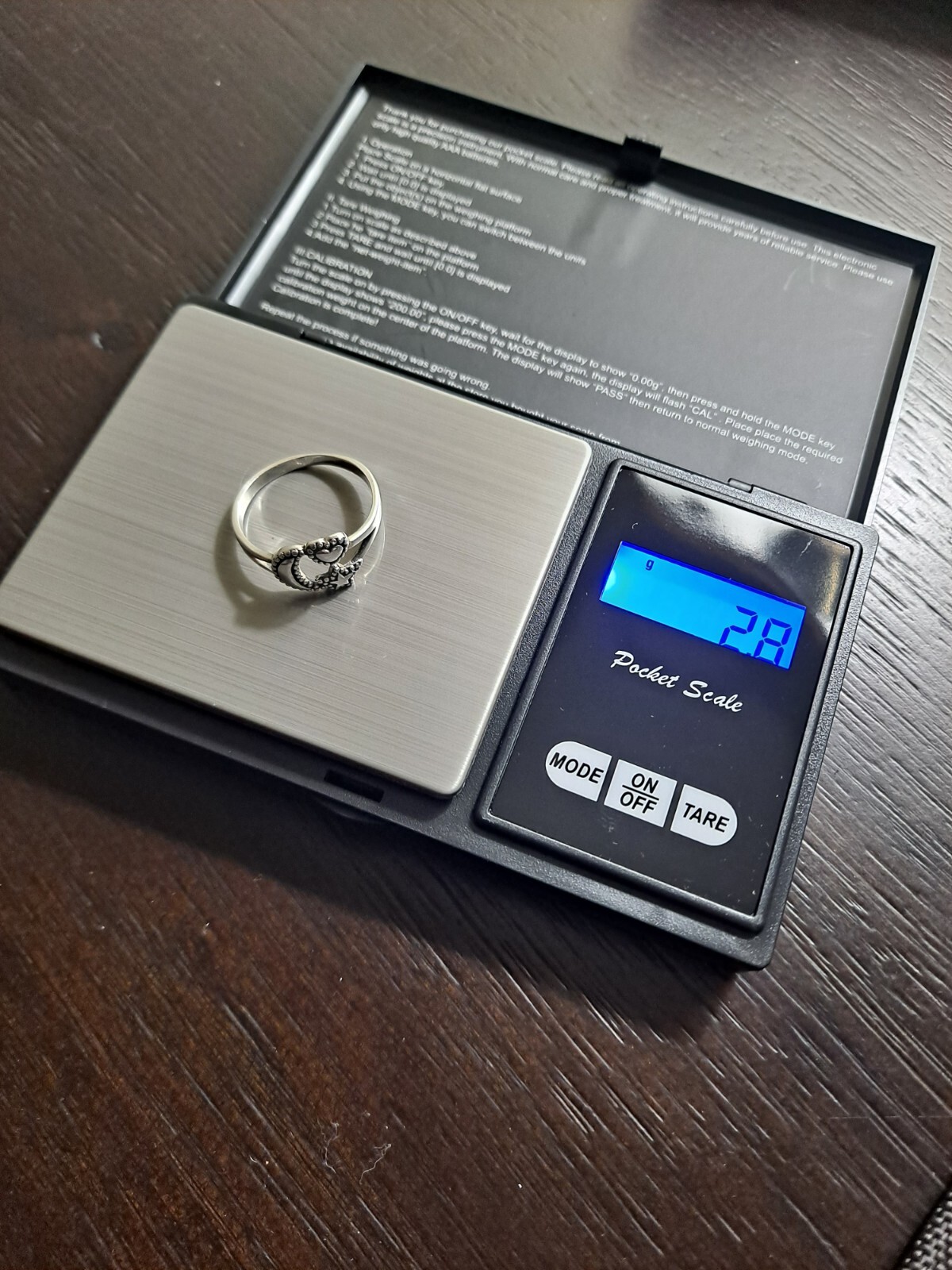 Sterling Silver Celestial Moon Star And Heart Ring - image 5