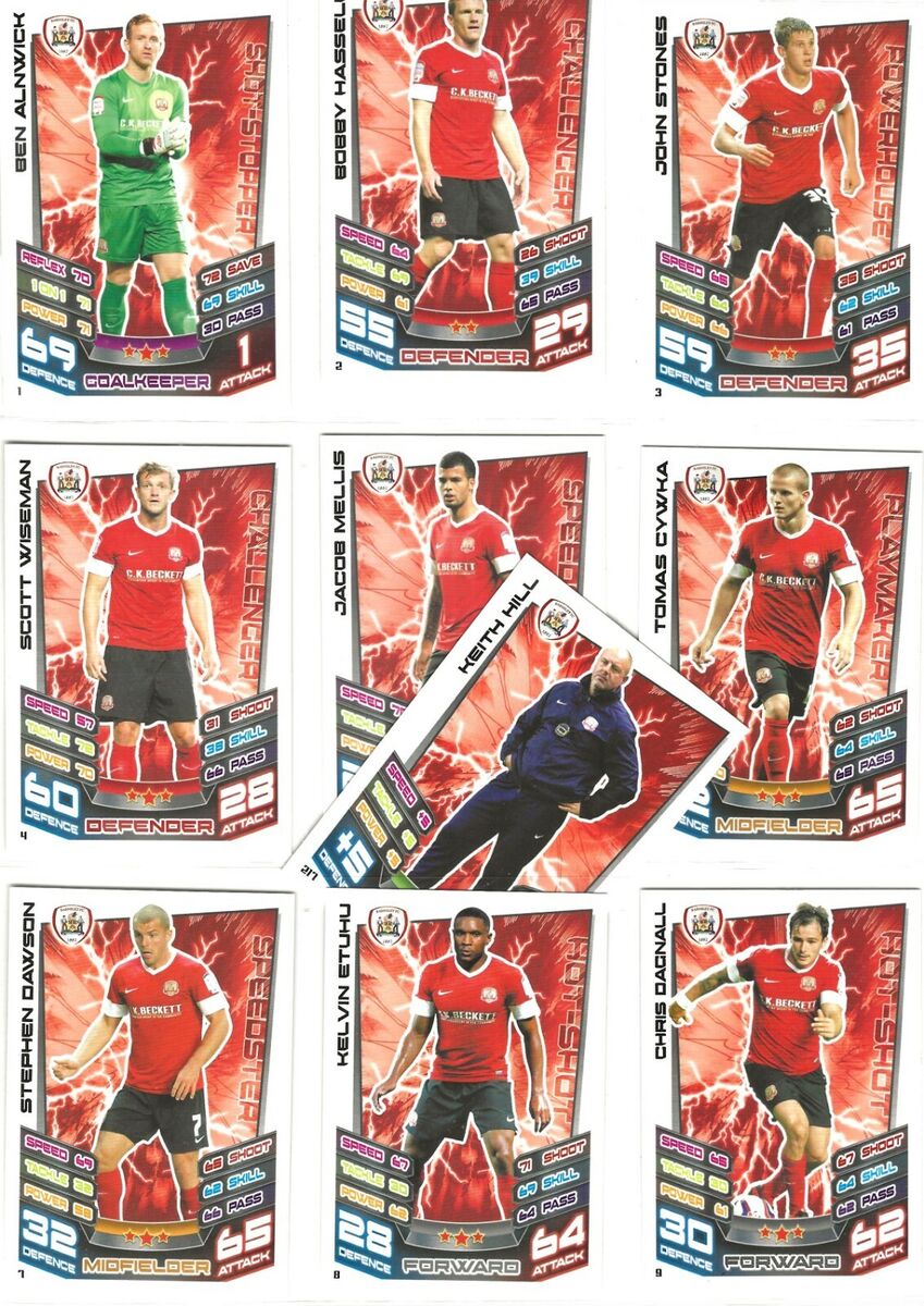 MATCH ATTAX CHAMPIONSHIP 2012/2013 12/13 CARD SET of 9 + MANAGER CARD by  TOPPS