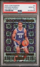KEEGAN MURRAY 2022-23 Contenders 4 LOTTERY TICKET Rookie RC PSA 10 Kings LOW POP