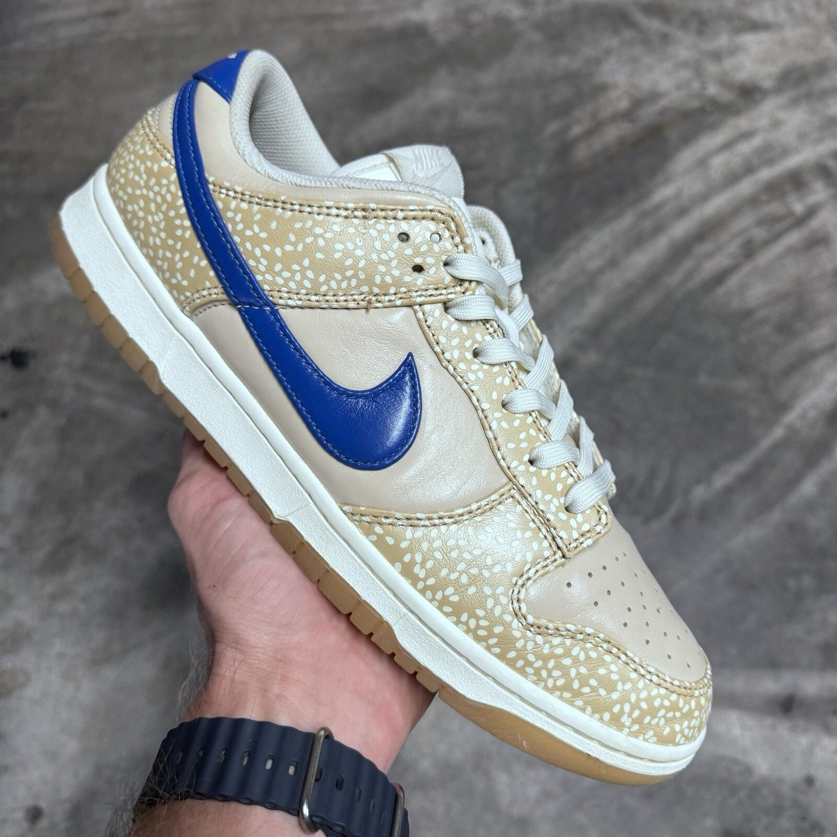 Sz 11.5- Nike Dunk Low Premium Montreal Bagel Sesame - Pre Owned 