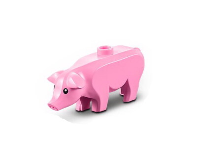 LEGO City - Schwein - Figur Tier Ferkel Pig Piggy Animal Bauernhof Farm 60346