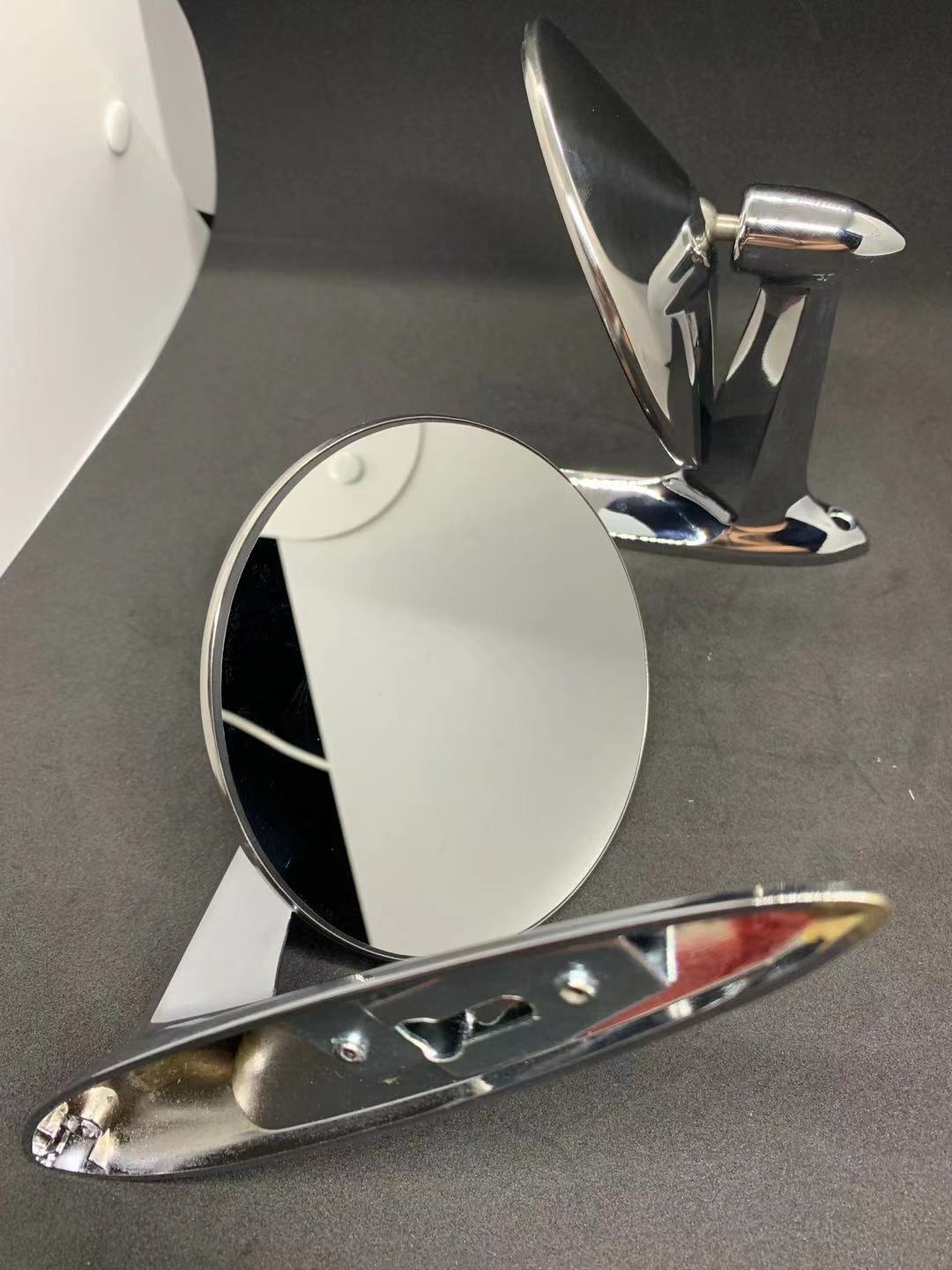 1x Pair Of American Classic Longbase Door Wing Mirrors Hot Rod Kit Car