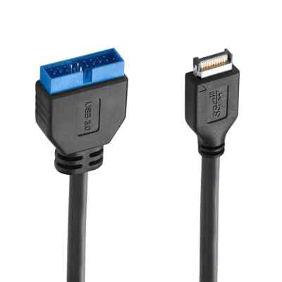 XT-XINTE USB 3.1 Typ-E Stecker auf IDC20P Stecker Adapterkabel 20Pin Verlängerungskabel