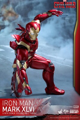 Hot Toys Marvel Civil War Iron Man Mark XLVI MK 46 MMS353 D16 1/6