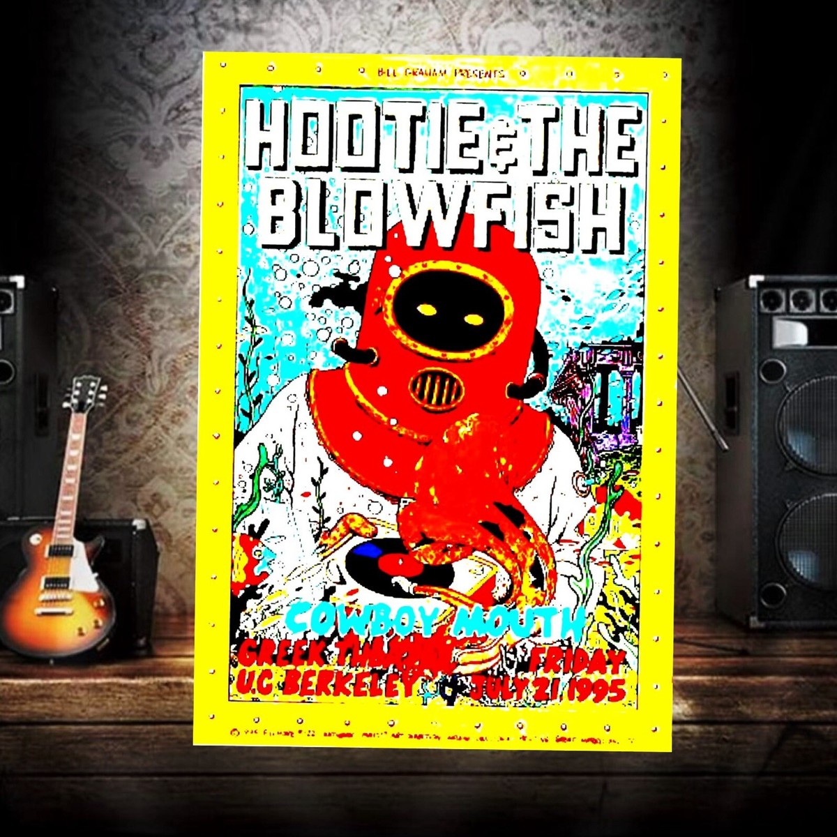 HOOTIE AND THE BLOWFISH GREEK THEATRE BERKELEY TIN POSTER