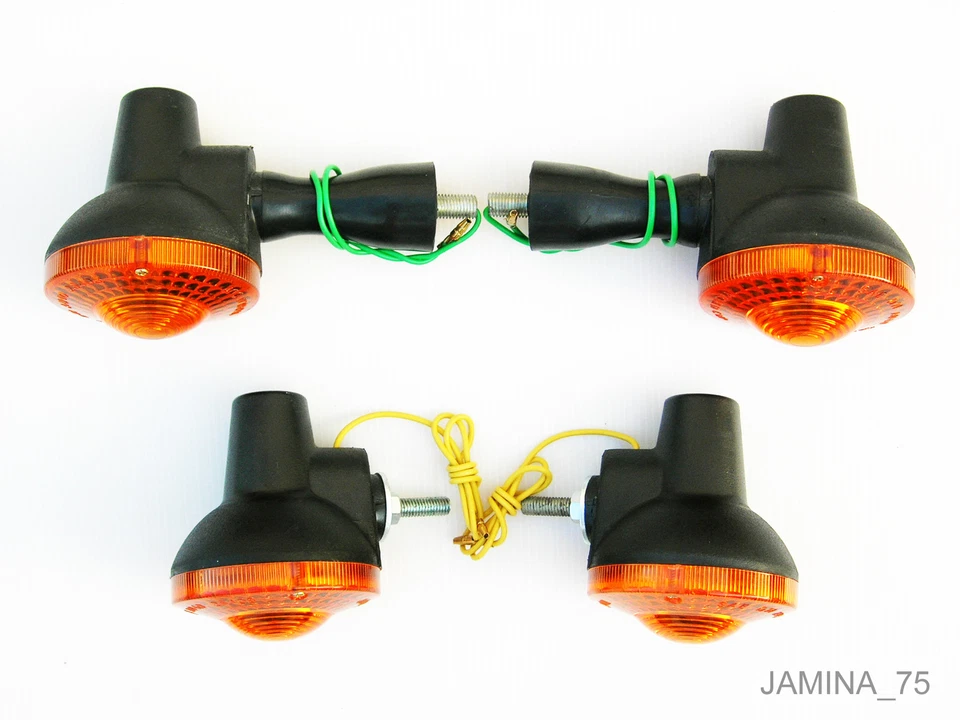 Yamaha XT250 XT500 XT DT Front & Rear Turn Signal Blinker Winker Indicator Set 4 Foto 2 de 4