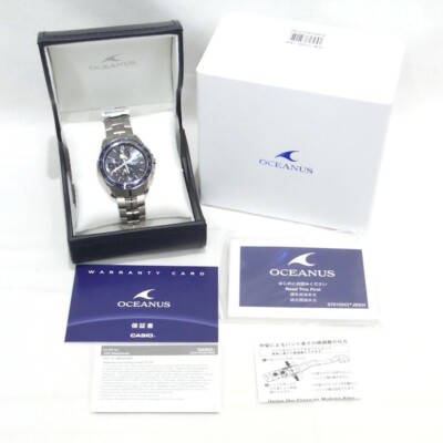 Casio Oceanus OCW-S7000-1AJF Manta S7000 Series Men's Wrist Watch Silver Limited