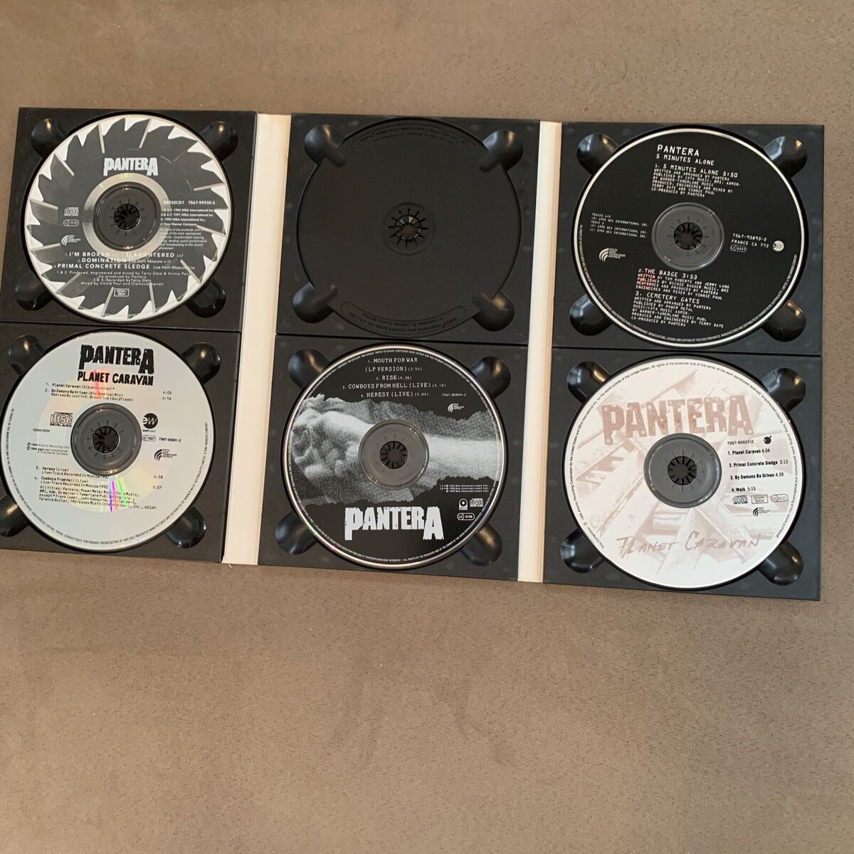 Pantera The Singles 1991-1996 5 CD Box Set Australia LIMITED Pantera The Singles 1991-1996 5 CD Box Set Australia LIMITED