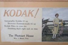 Kodak Autographic Cameras Poster Matted And Framed Advertising