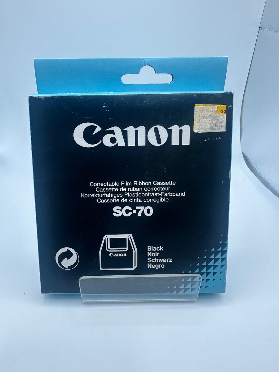 2- Canon SC-70 Correctable Film Typewriter Ribbon Cassette, Black