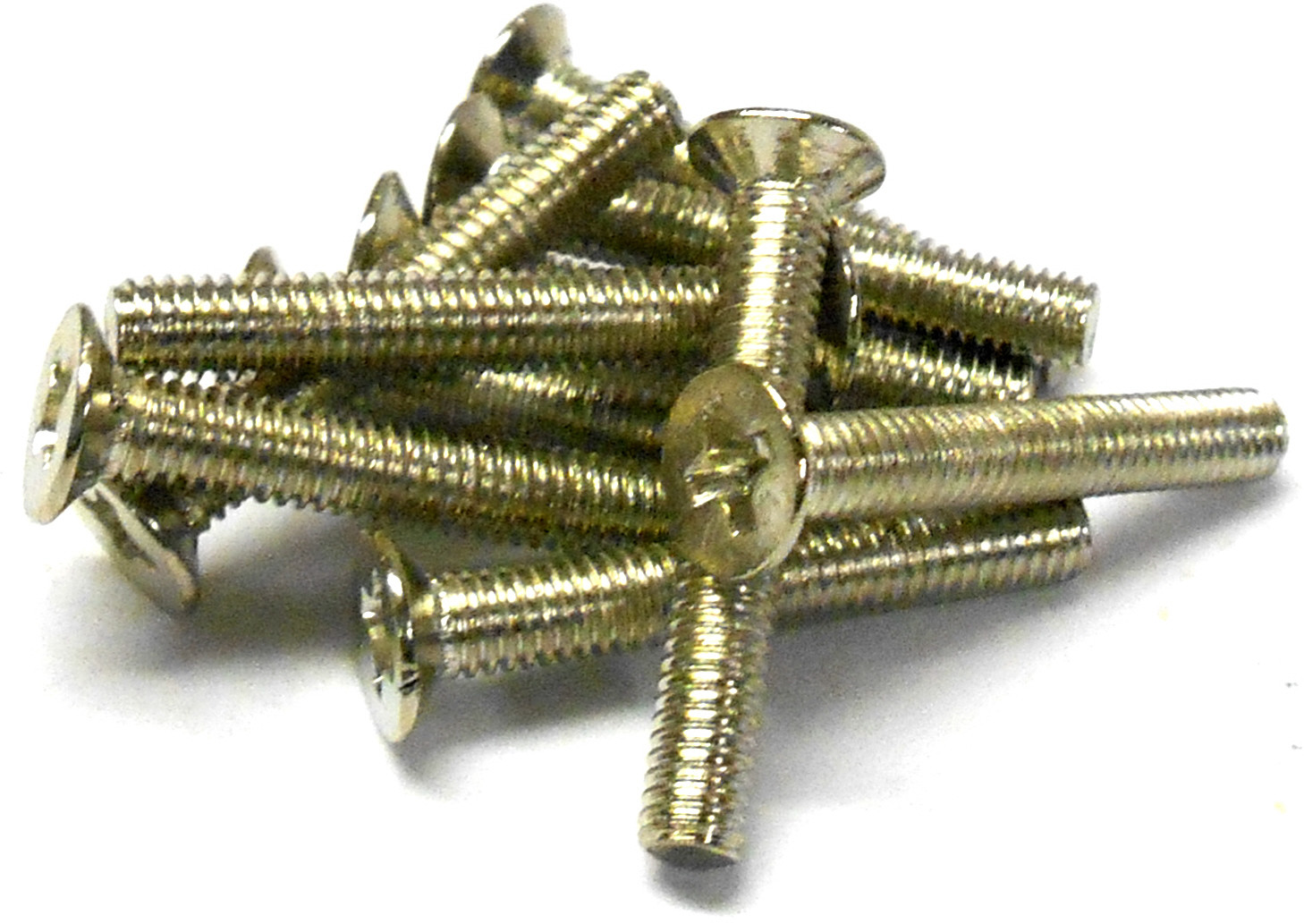 L1062 M4 x 16mm 4 x 16 Metric Silver Cross Head Countersunk Screw x 10