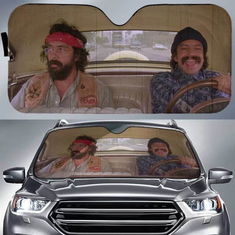 Cheech And Chong Driving Auto Sun Shades,Car Accessories,Car Windshield Sunshade