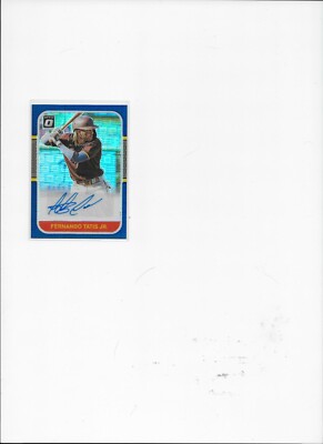 SSP 4/5 FERNANDO TATIS JR. 2021 DONRUSS OPTIC RETRO 1987 PURPLE PANDORA PRIZM AU