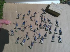 Russian Napoleonic Infantry at war in box, Lead flats painted, FF