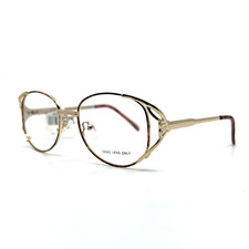 WM 5021 AM Amber Brown Square Full Rim Eyeglasses Frame 50-18-135