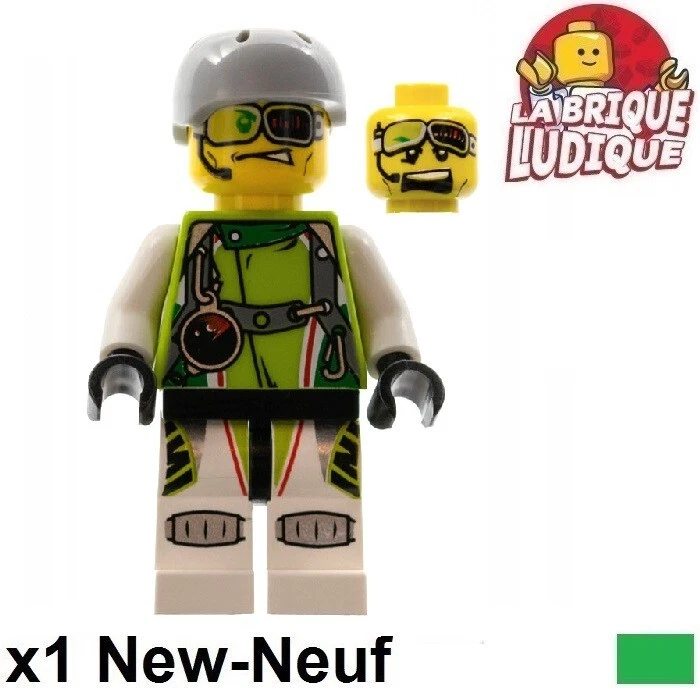 LEGO Figürchen Minifig World Racers Racer Pilot Team X-Treme Daredevil wr005 New - Bild 1 von 1