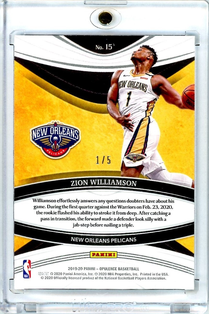 PANINI opulence ZION WILLIAMSON RCナイキパッチ