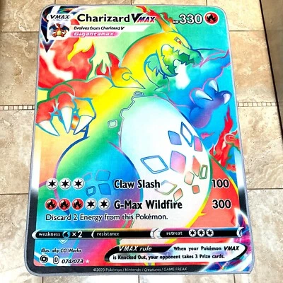 Anime Rug Pokemon Charizard Vmax Soft Polyester Carpet