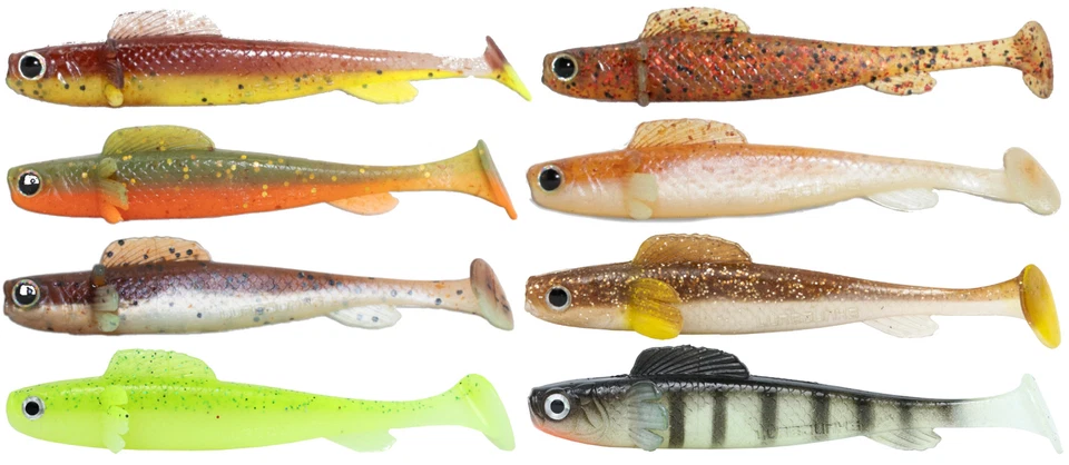 Lurejunks Finisher Shad - 5 Gummifische, Gummishads, Gummiköder, Raubfischköder