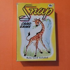 Vintage Whitman Card Game-SNAP -45 cards with instructions