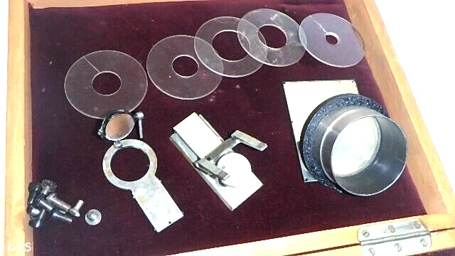 VINTAGE LEITZ WETZLAR BAUSCH LOMB OPTICAL MICROSCOPE OBJECTIVE KIT  - Image 3 of 4