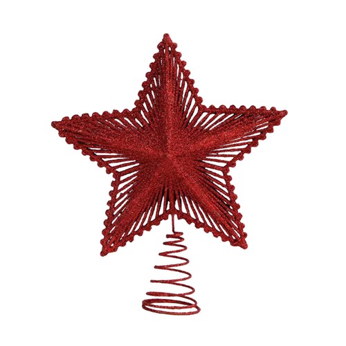 Pentagramm-Ornamente Weihnachtsbaum-Stern-Dekoration Glitzernde Szenerie : - Bild 7 von 22