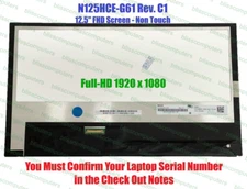Innolux N125HCE-G61 12.5" 1920x1080 WLED LCD Display Panel