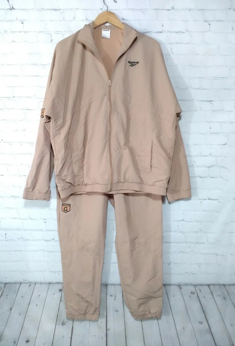 Reebok Classic x Gigi Hadid Nylon Track Suit High Waisted Mauve