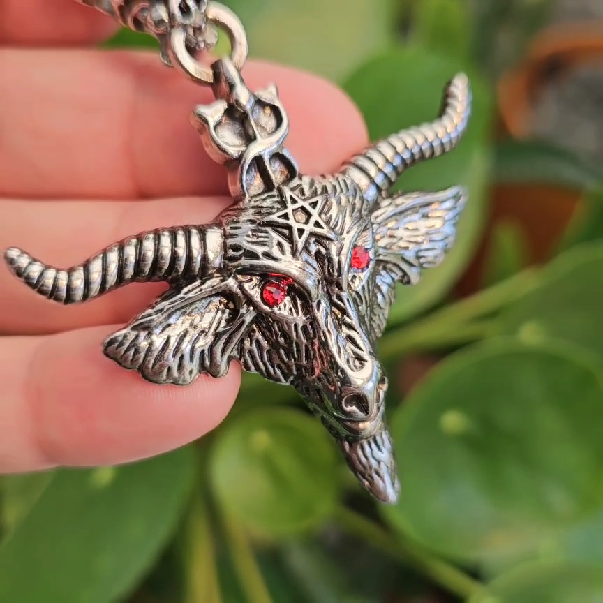 Pendentif Fête de Chèvre Baphomet - Collier | Ubuy