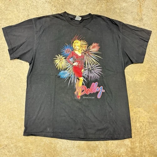 Dolly Parton Dollywood Shirt Mens 2XL Black Country Vintage vintage concert t-shirt, vintage, size XXL, single stitch, B+ condition