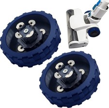 2PCS Upgraded Replacement Wheel for Hart 20V Stick Vacuum, Dark Blue