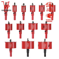 LochsäGe Set 19-Teilig, 13 SäGebläTter 18-75Mm FüR Holz, Pvc, Metall