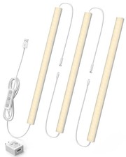 Under Cabinet Lighting Plug-in, Dimmable Under Counter Lights for 3 pack Warm