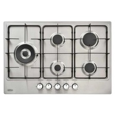BELLING 75CM 5 BURNER GAS HOB IN STAINLESS STEEL GHU753CI - MODEL NO. 444411639