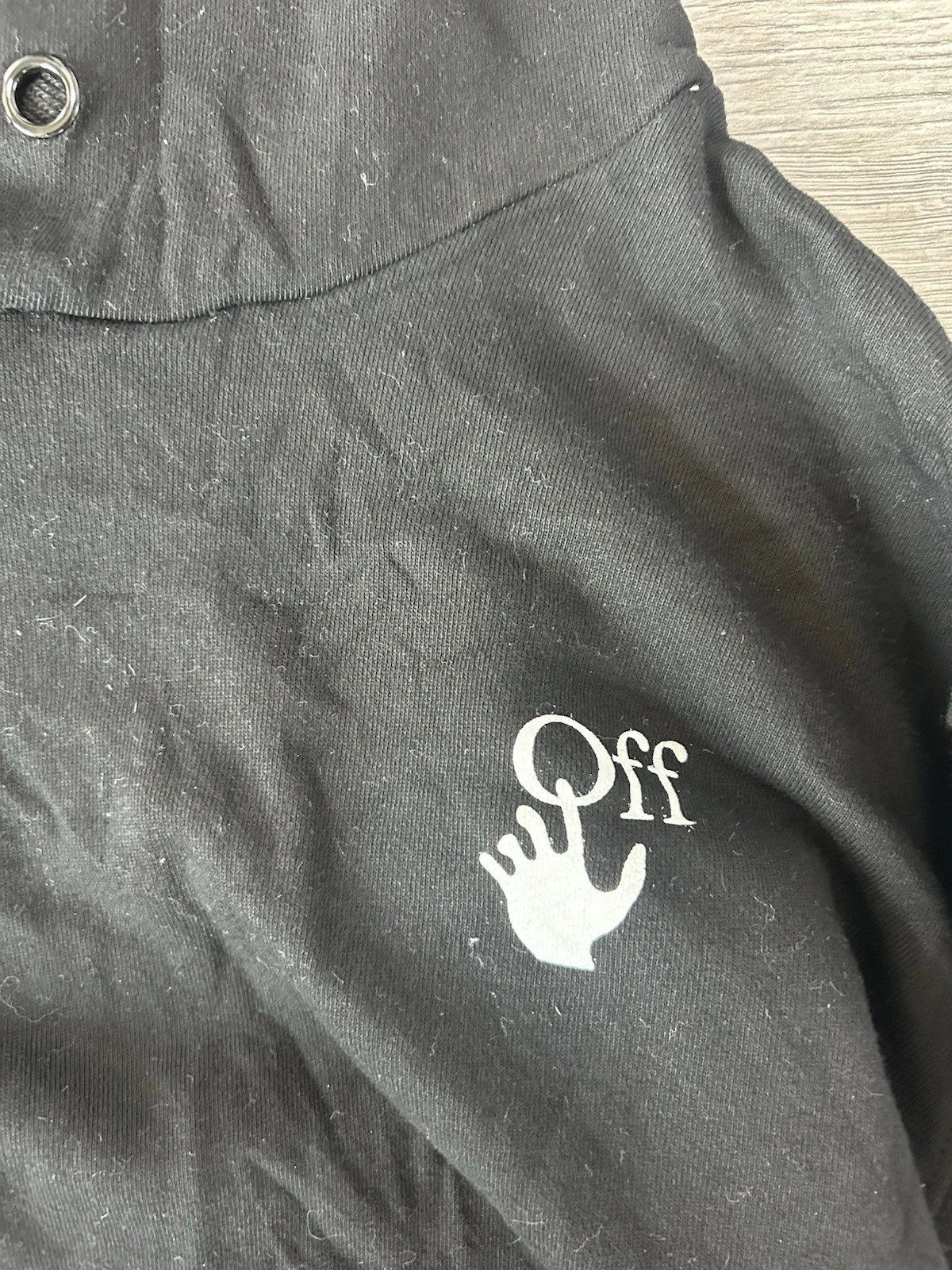 Felpa con cappuccio Off White sfumato viola arancione rosa taglia media spedizione veloce gratuita 2013