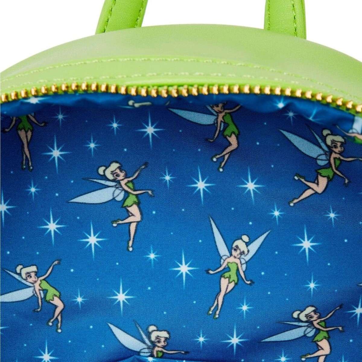 Loungefly Disney Tinkerbell Iridescent Holo Holographic Wings Pom Pom Backpack Tinkerbell Mini Disney Loungefly Tinkerbell Loungefly By  main image 4