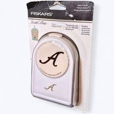 Fiskars 117180 Letter Punch Teresa Collins Alpha Upper Case Script 'A' NEW 