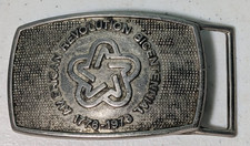 Vintage 1976 American revolution Bicentennial Belt Buckle By Lee Co. Made In USA