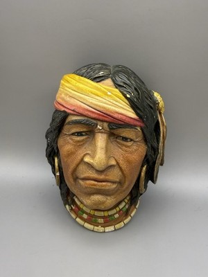 Navajo Indian Wall Art By Legend Made In England 1984 F. Wright. Hand Painted.