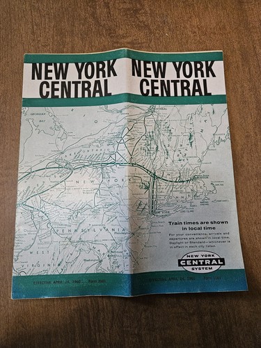 New York Central (NYC) Public Timetable 4/24/1960 (Used)