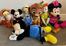 Disney Plush Soft Toy Bundle Mickey Minnie Tigger Alice Peter Pan Simba