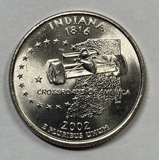 2002-P Indiana State Quarter BU Uncirculated